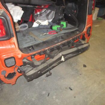 Rear vehicle damage repair needed