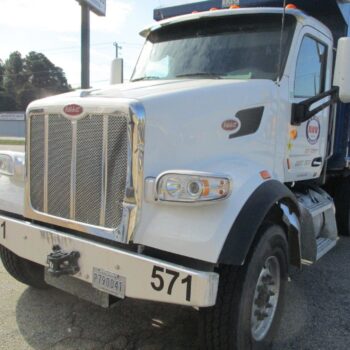 Heavy-duty truck front view